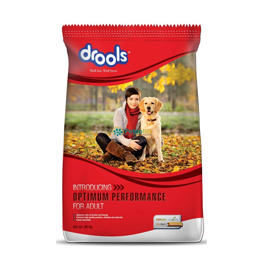 Drools Optimum Performance Adult Dog Food 20kg Petco BD