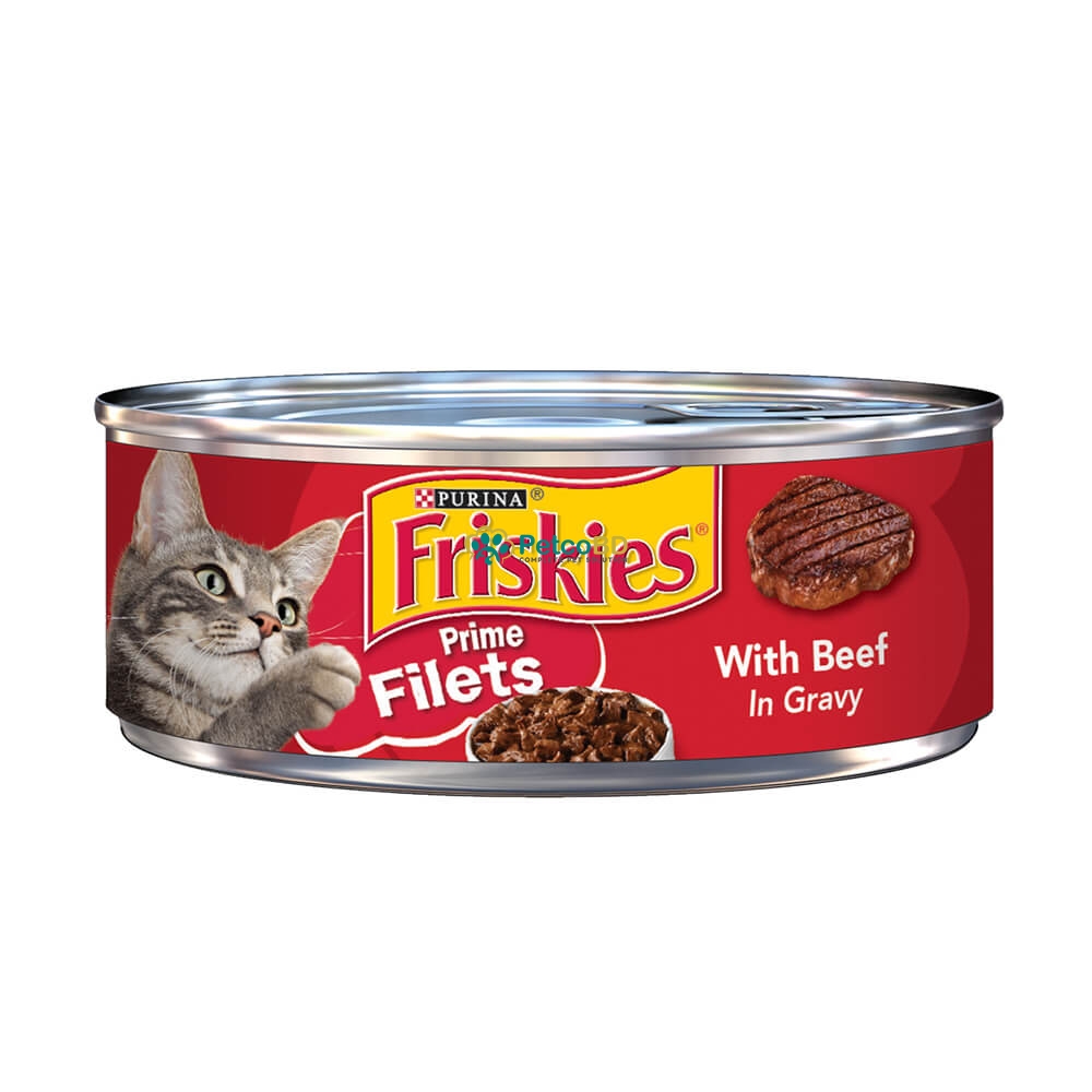 Friskies Canned Prime Filets With Beef In Gravy 156g - Petco BD