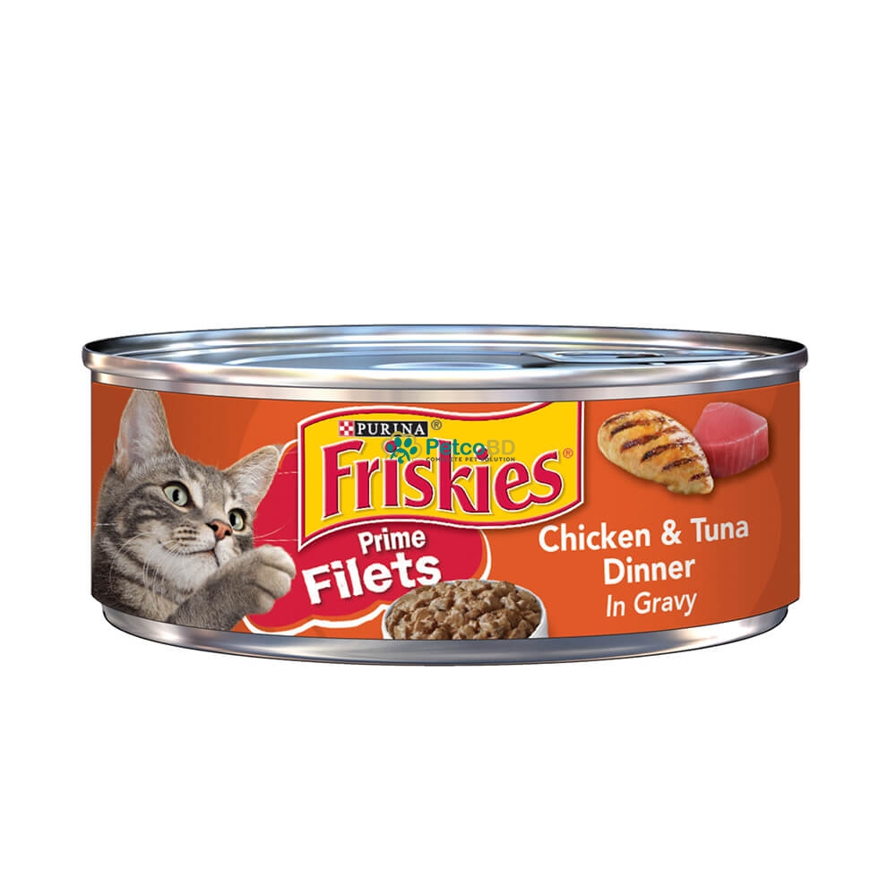 Friskies Adult Cat Food Canned Prime Filets With Chicken In Gravy 156g ...