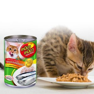 Meow Meow Adult Cat Food Tuna Topping Chicken in Jelly 400g 02