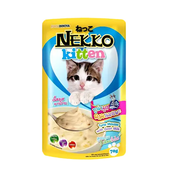 Nekko Kitten Food Tuna Mousse With Goat Milk (70g) 01