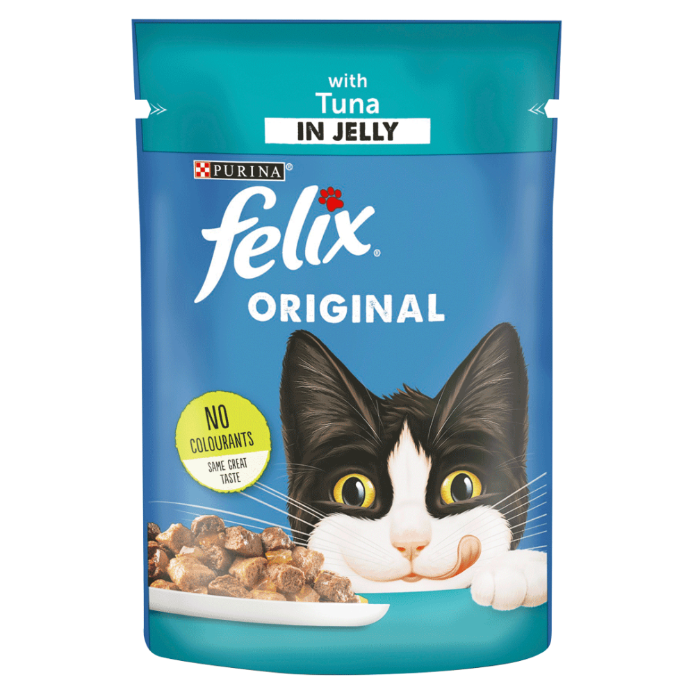 Purina Felix Original With Tuna In Jelly Pouch 100gm Uk - Petco BD