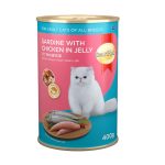 SmartHeart Cat Can Food Sardine with Chicken in Jelly (400g) 01