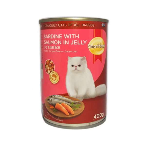 SmartHeart Cat Can Food – Sardine with Salmon (400gm) 01 petcobd