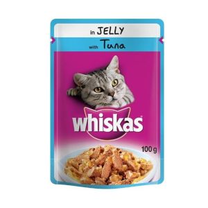 Whiskas Adult Cat (1+ year) Pouch Chicken in Jelly (UK) 01 petcobd