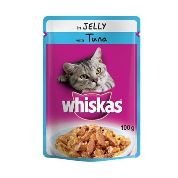 Whiskas Adult Cat (1+ year) Pouch Chicken in Jelly (UK) 01 petcobd