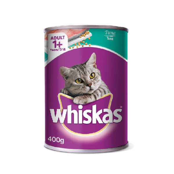 Whiskas Cat Can Food Tuna 400g 01 petcobd