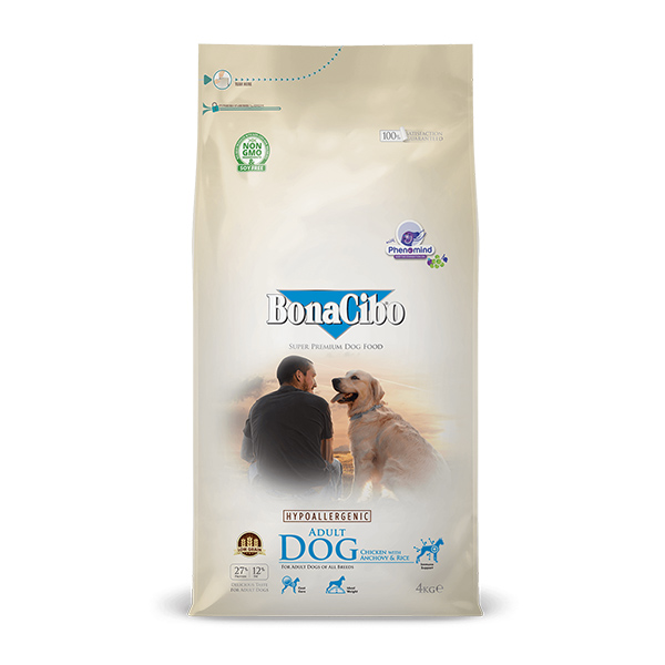 Bonacibo Adult Dog Food Chicken with Anchovy & Rice 01