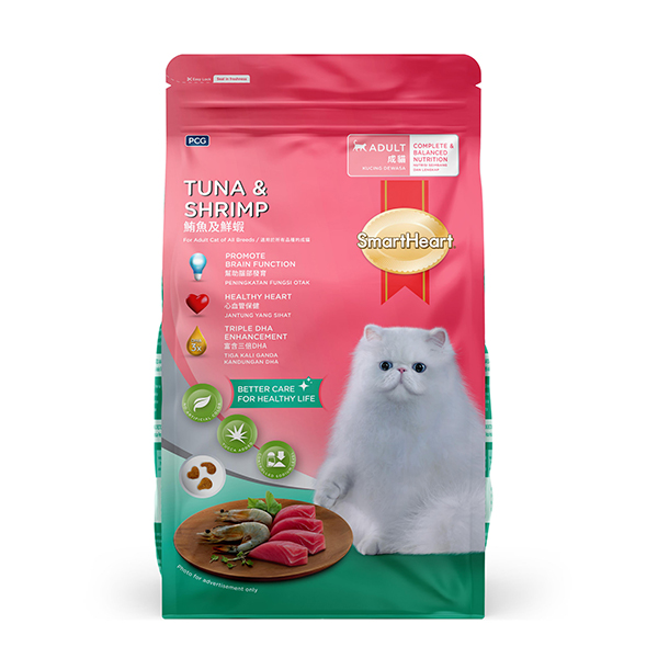 SmartHeart Cat Dry Food Tuna & Shrimp 01