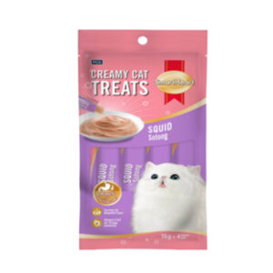 SmartHeart Creamy Cat Treats Squid (15gx4pcs) petcobd