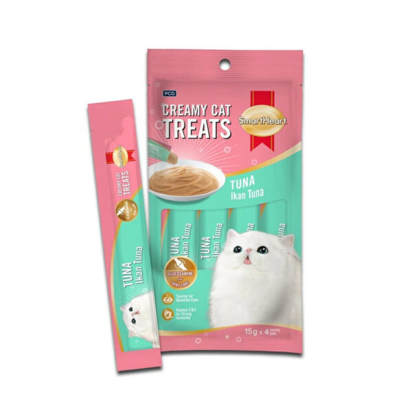 SmartHeart Creamy Cat Treats Tuna (15gx4pcs) petcobd