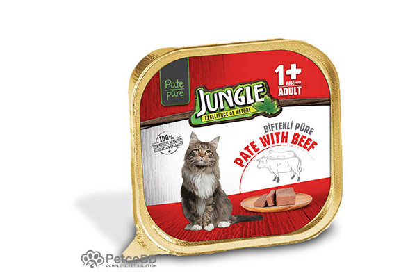 34 Jungle Cup Cat Pate With Beef details petcobd