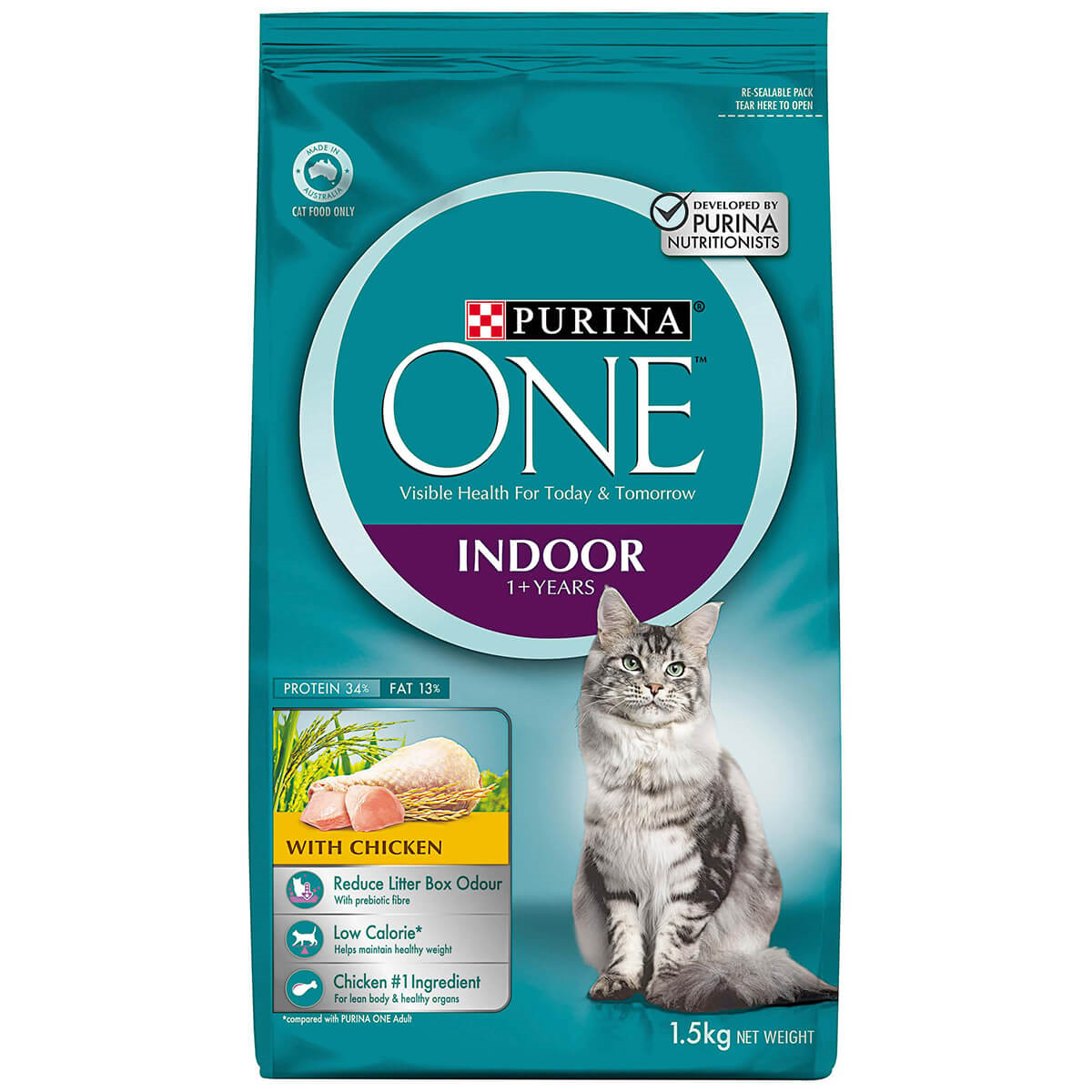 Purina One Chicken Indoor 1+ Adult Cat Dry Food - Petco BD