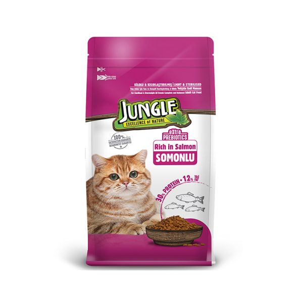 Jungle Adult Cat Dry Food Salmon petcobd