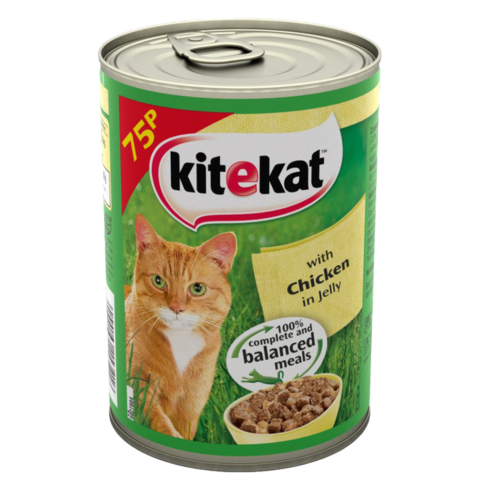 Kitekat Adult Cat Canned Wet Food Chicken In Jelly 400Gm Petco BD