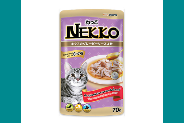 Nekko Cat Food Tuna Topping Sea Bream in Gravy (70g) 02