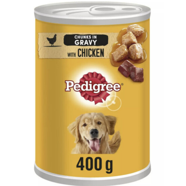 Pedigree Chunks in Gravy with Chicken 400gm Can Food Petco BD