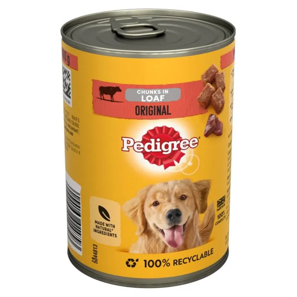 Pedigree Chunks in Loaf Original Dog Can Food 400fm - Petco BD