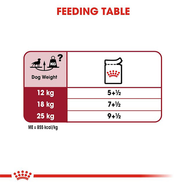 Royal Canin Medium Adult Pouch Chunks in Gravy 140g 04