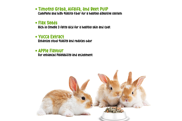 SmartHeart Rabbit Food Apple Flavor 1Kg 03