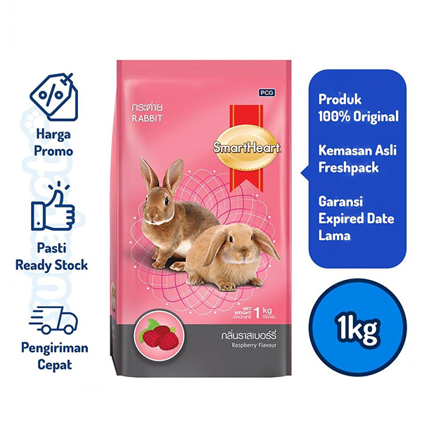 SmartHeart Rabbit Food Raspberry Flavor 1Kg 02