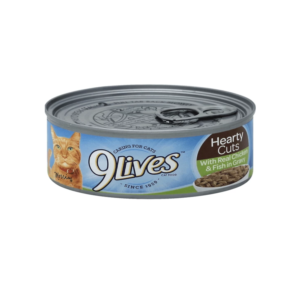 9lives Hearty Cuts With Real Chicken & Fish In Gravy 156g - Petco BD