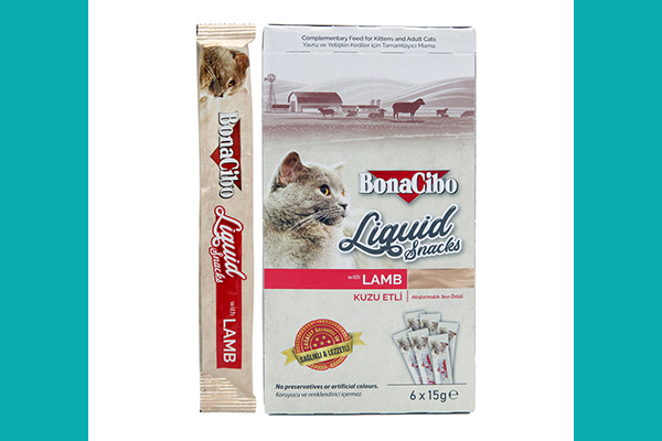 Bonacibo Liquid Cat Treat With Lamb Tavuklu 6x15g 02