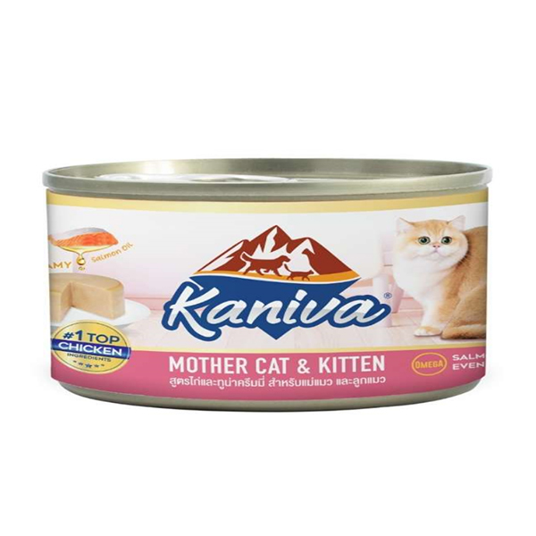 Kaniva Cat Can Food Mother & Kitten 80g 01