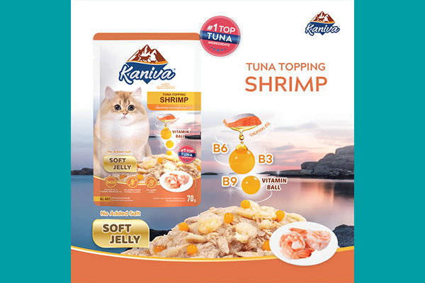 Kaniva Cat Pouch Indoor Tuna Topping Shrimp 70g Soft Jelly 03