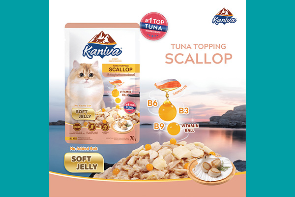 Kaniva Cat Pouch Tuna Topping Scallop 70g Soft Jelly 02