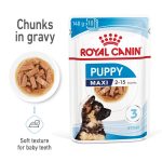 Royal Canin Maxi Puppy (2 15 Months) Pouch Chunks in Gravy 140g 02