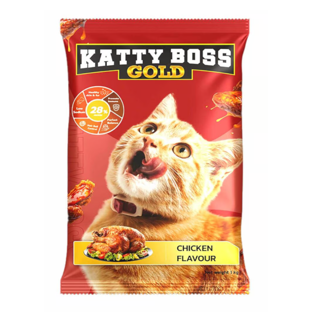 Kitty Boss Gold Adult Cat Food Chicken Flavor Petco BD